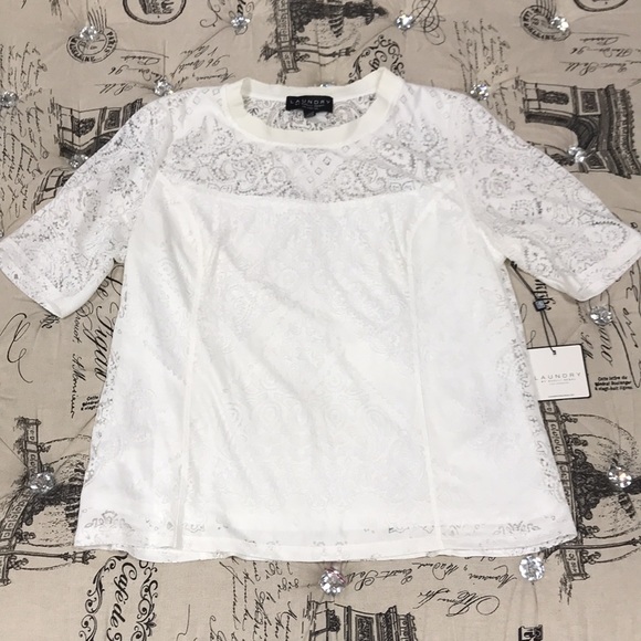 Laundry by Shelli Segal Lace-Up Top - Picture 1 of 7